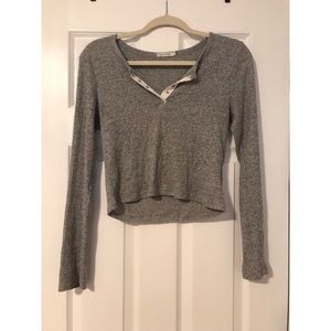 Fashion Nova, cropped long sleeve t-shirt